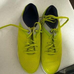 Bright Yellow Athletic Shoes